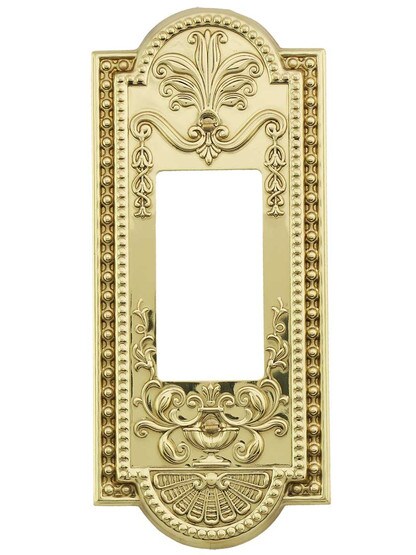 Alternate View of Como Single GFI Cover Plate.