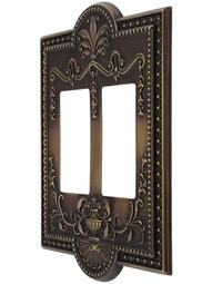 Como Double GFI Cover Plate in Antique-By-Hand