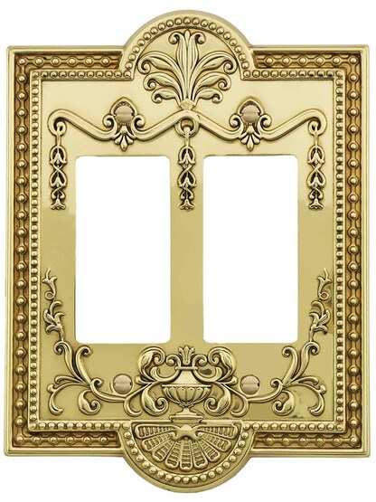 Alternate View of Como Double GFI Cover Plate.