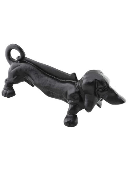 Black Metal Antique Style Cast Iron Dachshund Boot Scraper Black Metal Antique Style Cast Iron Dachshund Boot Scraper