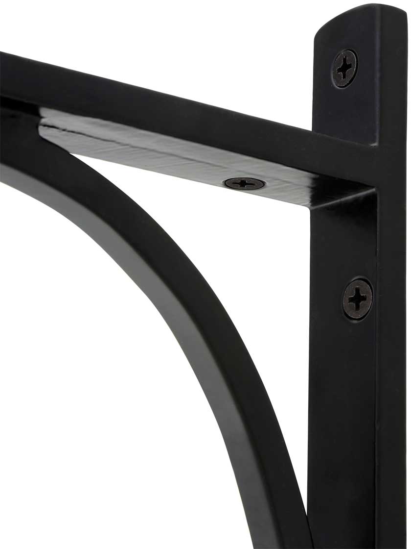 Alternate View 2 of Utility Cast-Iron Shelf Bracket - 9 x 6-Inch.