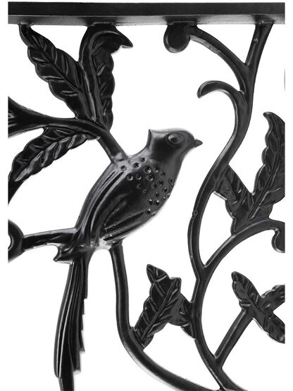 Alternate View 2 of Perched Cardinal Cast Iron Shelf Bracket - 6 3/4 inch x 7 1/8 inch.