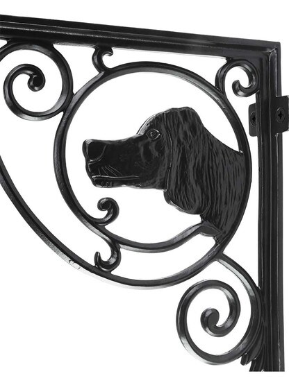 Alternate View 2 of Dogs Head Cast Iron Shelf Bracket - 10 inch x 9 inch.
