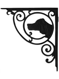 Dogs Head Cast Iron Shelf Bracket - 10" x 9"