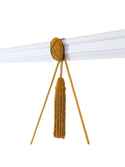 Vera Rosette and Tassel Picture Hanger with Rail Hook