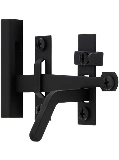 Alternate View 3 of Smooth Iron 8 3/4 inch Heart Rim-Latch Set.
