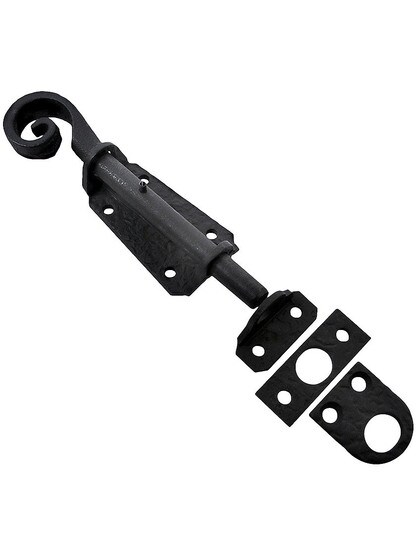 Forged Iron Surface Bolt With Coiled Handle