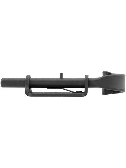 Alternate View of Forged Iron Surface Bolt With Coiled Handle