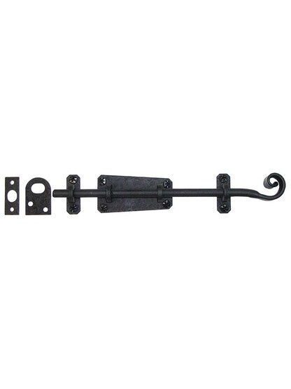 Alternate View 3 of Forged Iron Surface Bolt With Coiled Handle