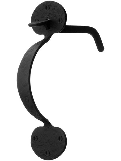 Rough Iron 6 3/4 inch Bean Rim-Latch Set.