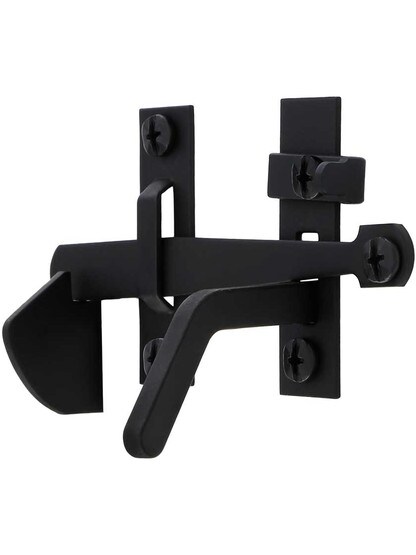 Alternate View 2 of Rough Iron 6 3/4 inch Bean Rim-Latch Set.