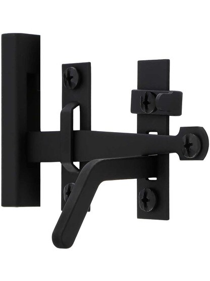 Alternate View 3 of Rough Iron 6 3/4 inch Bean Rim-Latch Set.