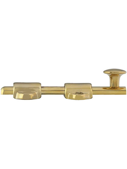 Alternate View of 4 inch Medium-Duty Surface Bolt in Solid Brass.