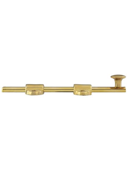 Alternate View of 6 inch Medium-Duty Surface Bolt in Solid Brass.