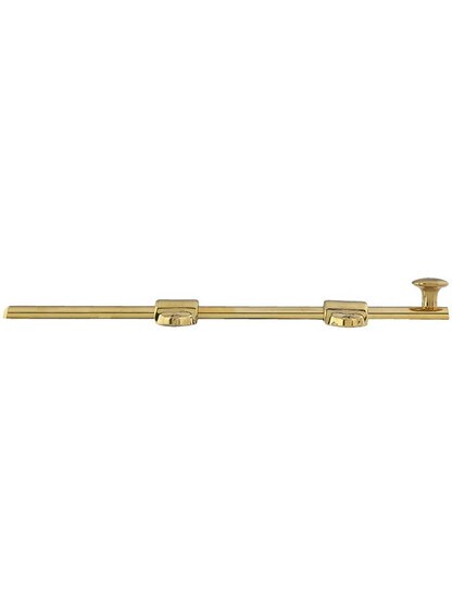 Alternate View of 9 inch Medium-Duty Surface Bolt in Solid Brass.
