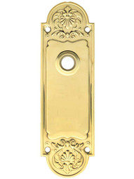 Regency Style Stamped-Brass Back Plate.