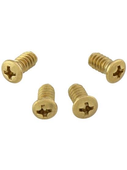 4 Pack Brass 10-24 x 3/8-Inch Set Screws for Tapped Spindles.