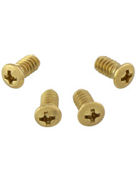 4 Pack Brass 10-24 x 3/8-Inch Set Screws for Tapped Spindles
