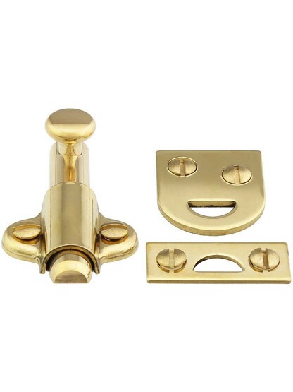 Alternate View 2 of 2 inch Light-Duty Surface Bolt in Solid Brass.