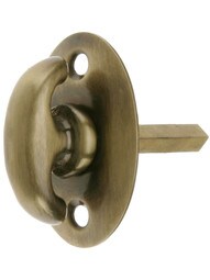 Solid Brass Thumb Turn in Antique-By-Hand Finish