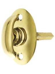 Restorers Classic Crescent Thumbturn for Mortise Lock Deadbolt | Bronze | Hardware