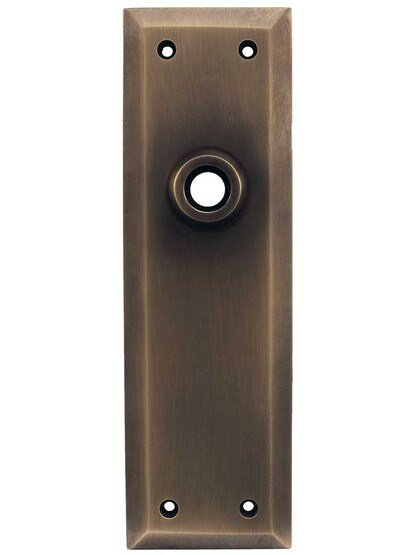 Large Forged-Brass New York Door Plate in Antique-by-Hand.