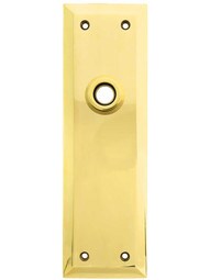 Large Forged-Brass New York Door Plate