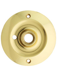 Extra Large Forged Brass Privacy Rosette - 3 1/4" Diameter