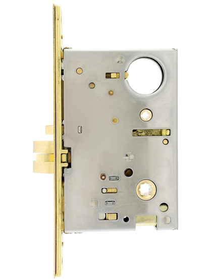Alternate View of Heavy Duty Entrance Mortise Lock - Knob to Knob Function .