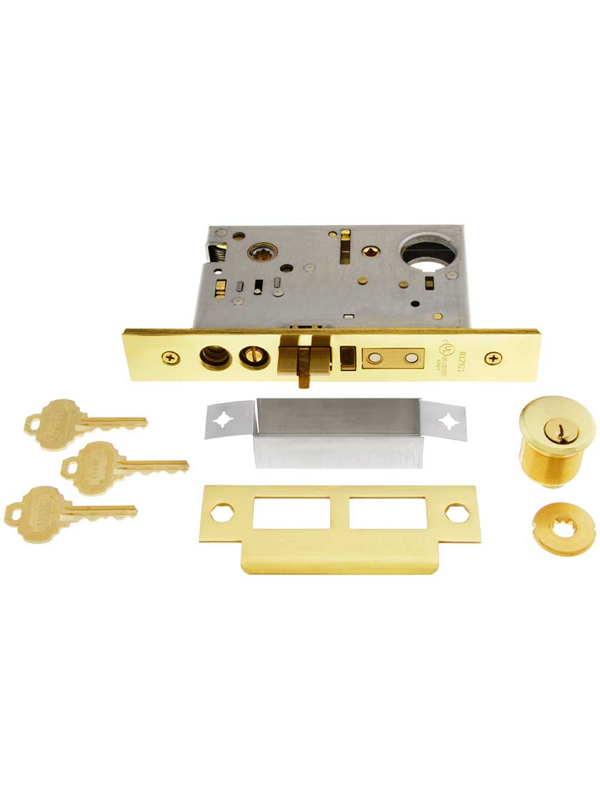 Alternate View 3 of Heavy Duty Entrance Mortise Lock - Knob to Knob Function .
