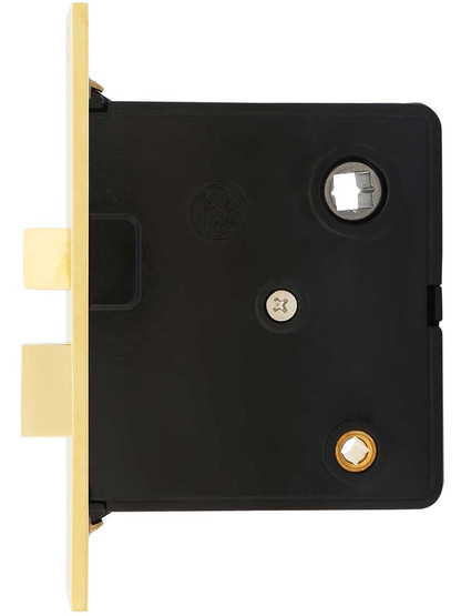 Alternate View of Reproduction Mortise Lock with Thumbturn - .