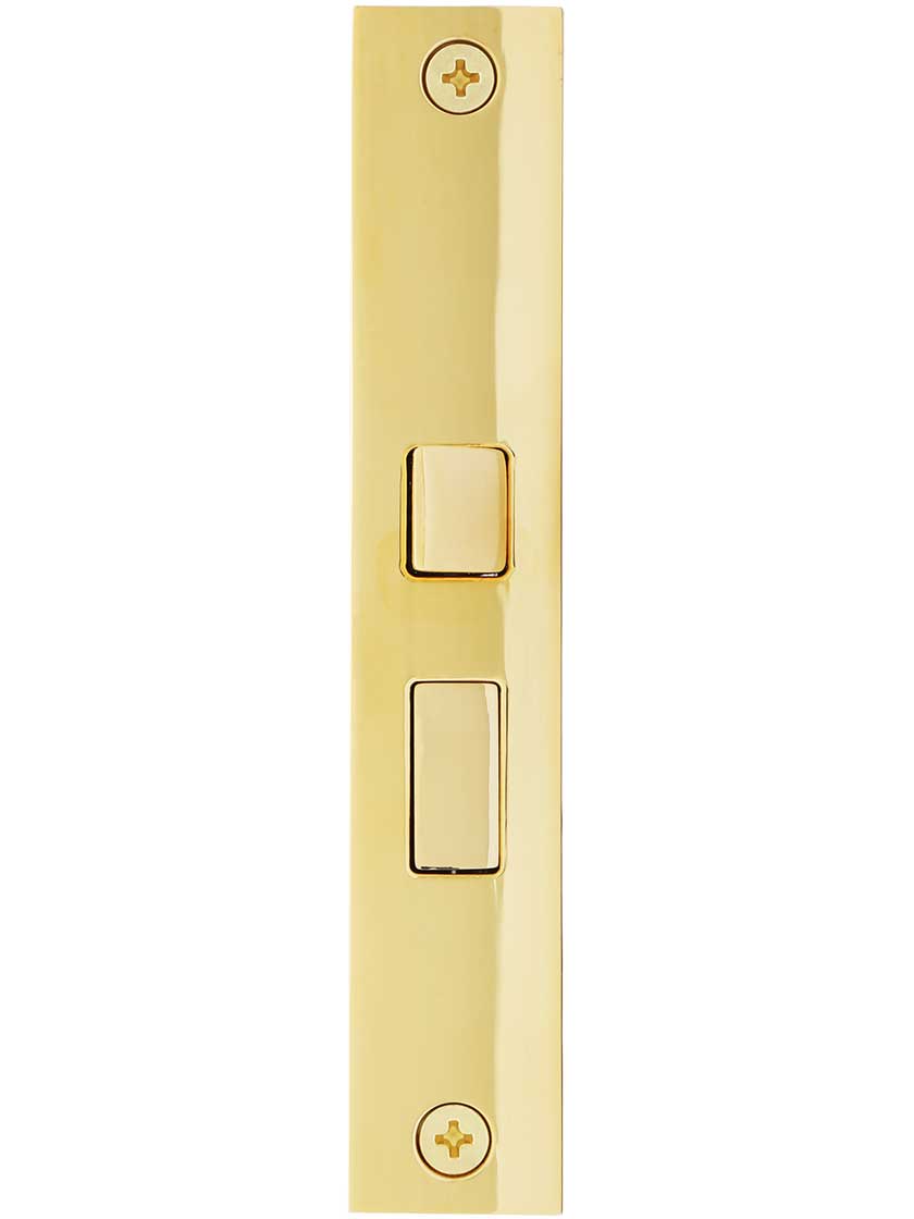 Alternate View 2 of Reproduction Mortise Lock with Solid Brass Faceplate - .