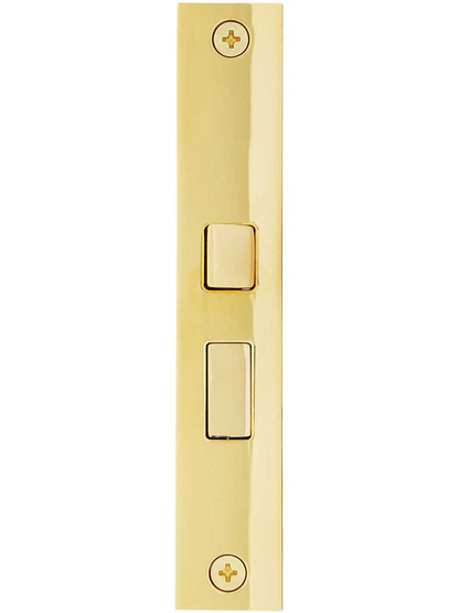 Alternate View 2 of Reproduction Mortise Lock with Solid Brass Faceplate - .