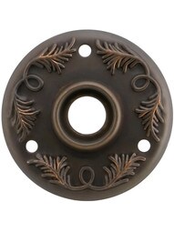 2 1/4 inch Lorraine Pattern Rosette In Oil-Rubbed Bronze.