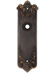 Lorraine Pattern Back Plate Without Keyhole in Oil-Rubbed Bronze.