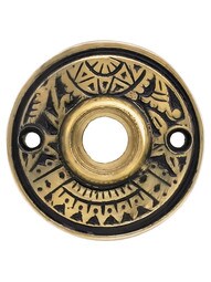 2 inch Oriental Pattern Rosette In Solid Cast Bronze.