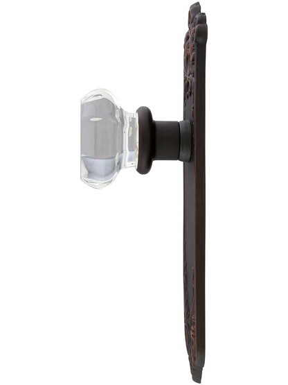 Alternate View 2 of Lorraine Door Set With Octagonal-Glass Knobs in Oil-Rubbed Bronze.