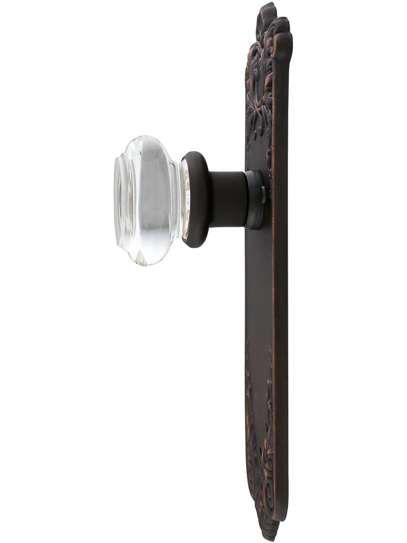 Alternate View 2 of Lorraine Door Set With Round-Glass Knobs in Oil-Rubbed Bronze.