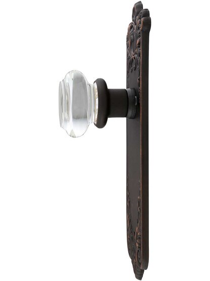 Alternate View 2 of Lorraine Door Set With Round-Glass Knobs in Oil-Rubbed Bronze.