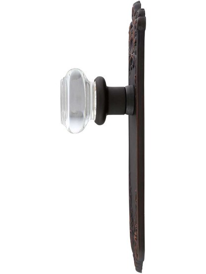 Alternate View 2 of Lorraine Door Set With Round-Glass Knobs in Oil-Rubbed Bronze.
