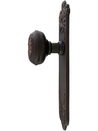 Alternate View 2 of Lorraine Door Set With Matching Knobs in Oil-Rubbed Bronze.