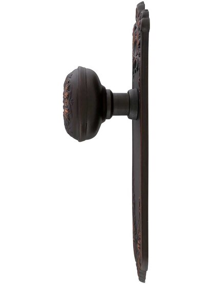Alternate View 2 of Lorraine Door Set With Matching Knobs in Oil-Rubbed Bronze.