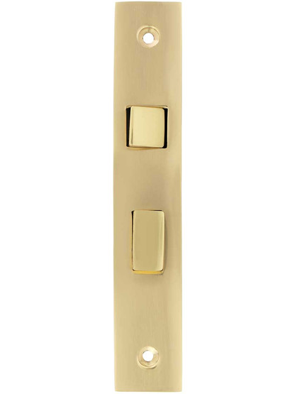 Mortise Lock with Solid Brass Faceplate - 2 1/4" Backset