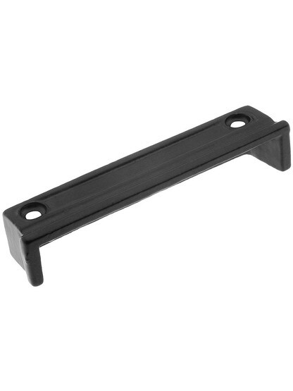4 1/4 inch Cast Iron Rim Lock Keeper With Black Enamel Finish