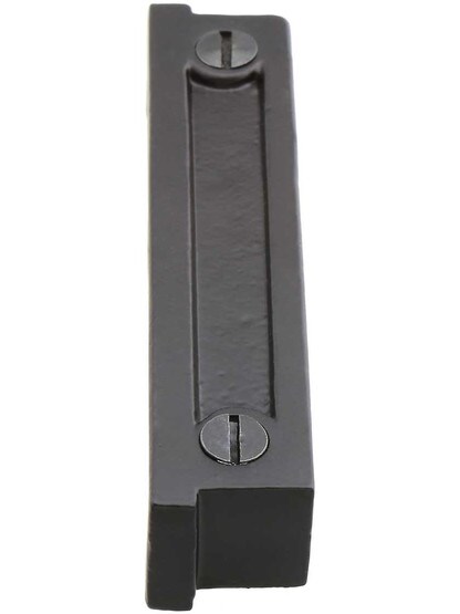 Alternate View 2 of 4 1/4 inch Cast Iron Rim Lock Keeper With Black Enamel Finish