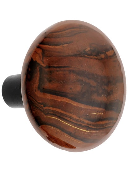 Alternate View 2 of Pair of Bennington Style Door Knobs With Black Iron Shanks.