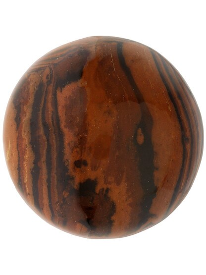 Alternate View of Pair of Bennington Style Door Knobs With Brass Shanks.