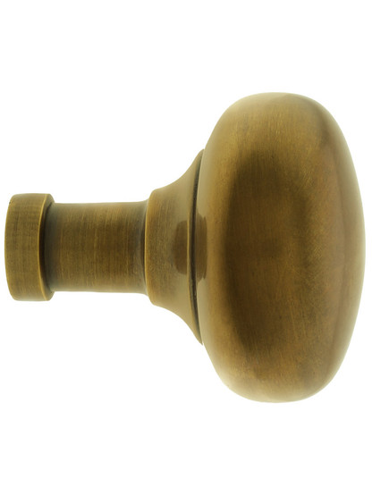 Alternate View 3 of Pair of Small Colonial Door Knobs In Antique-By-Hand Finish.