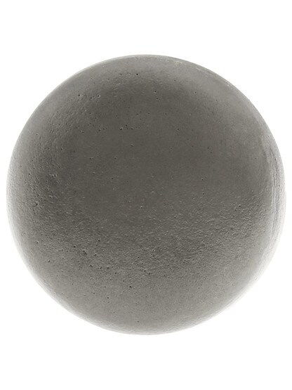 Alternate View of Pair of Small Cast Iron Colonial Door Knobs In Antique Iron