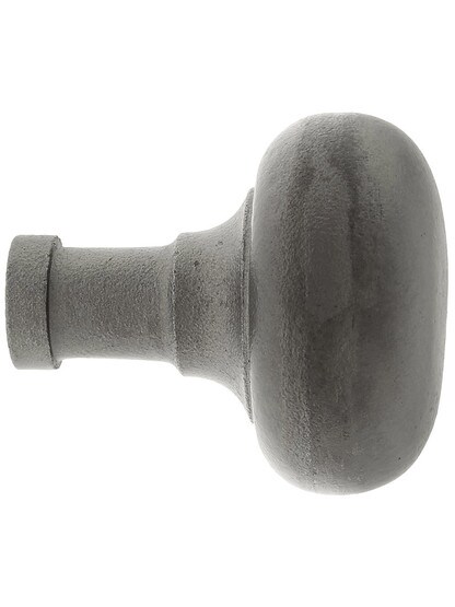Alternate View 3 of Pair of Small Cast Iron Colonial Door Knobs In Antique Iron
